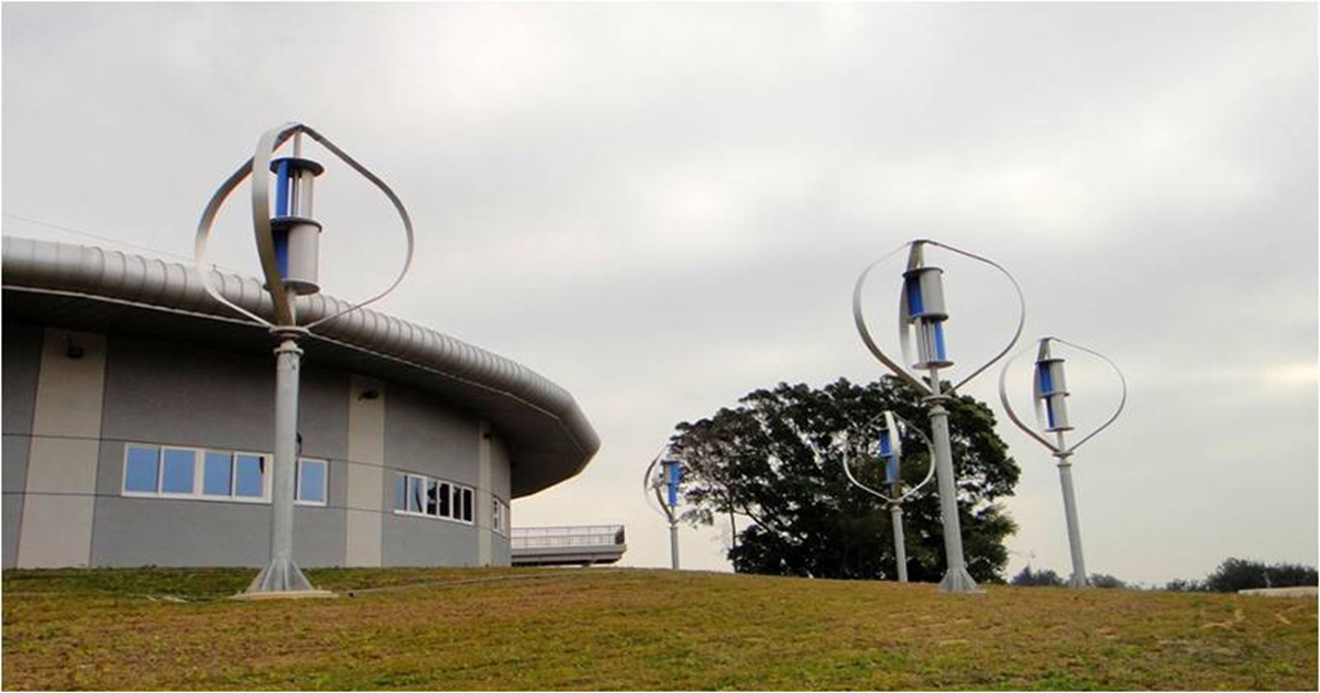 wind turbine ds3000 with double rotor on the same axis